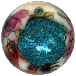 2-8 Other Material Embellishments - Enameled Pin Shank - Ball   (9/16")